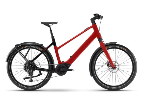 Winora iRide Pure X10 HIGH i400Wh 10-G Cues 24-25 Wi BSXM GL_red/black Rh M