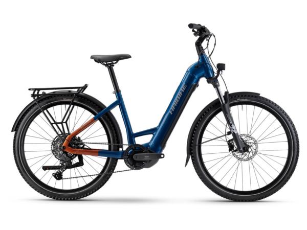 Haibike TREKKING 4 LOW i720Wh 10-G Cues 25 HB YS2S GL_blue/orange Rh M/45