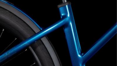 Cube Kathmandu Hybrid EX 800 electricblue'n'chrome Gr&ouml;&szlig;e: Trapeze 54 cm Produktbild 4