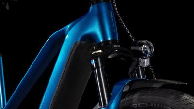 Cube Kathmandu Hybrid EX 800 electricblue'n'chrome Gr&ouml;&szlig;e: Trapeze 54 cm Produktbild 5