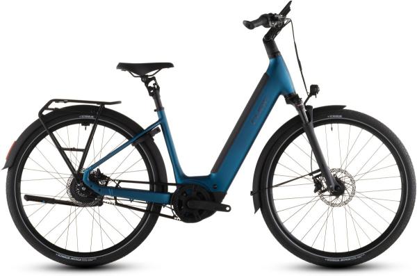 Cube Supreme Hybrid Deluxe Pro 600 electricblue'n'chrome Gr&ouml;&szlig;e: Easy Entry 42 cm