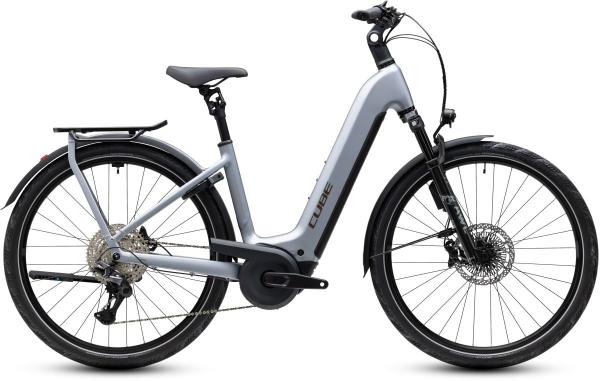 Cube Kathmandu Hybrid EXC 800 slategrey'n'chrome Gr&ouml;&szlig;e: Easy Entry 50 cm