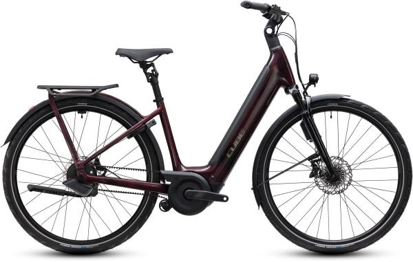Cube Supreme Hybrid C:62 Deluxe SLT 600 liquidred'n'chrome Gr&ouml;&szlig;e: Easy Entry 46 cm