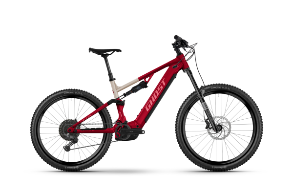 GHOST E-ASX ESSENTIAL rebel red/pebble gl&auml;nzend L