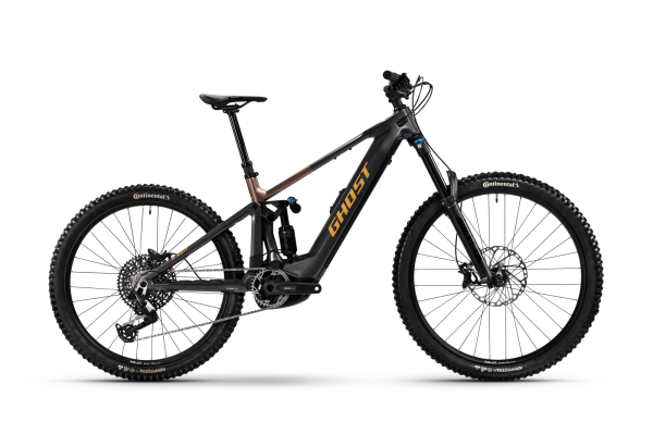 GHOST E-RIOT CF Pro heavy metal/deep coffee gl&auml;nzend S