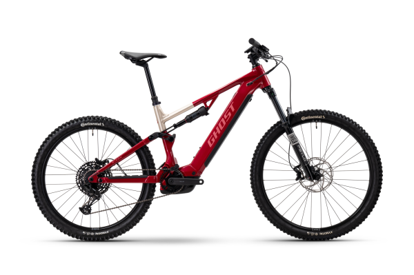 GHOST E-ASX ESSENTIAL rebel red/coffee pebble - glossy S