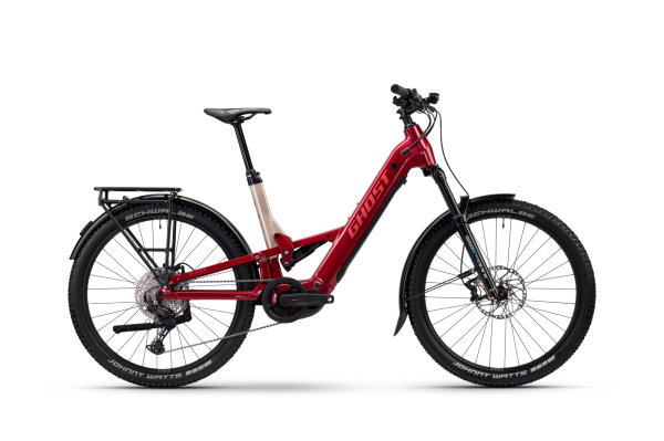 GHOST E-ASX ESSENTIAL LOW EQ rebel red/coffee pebble - glossy S