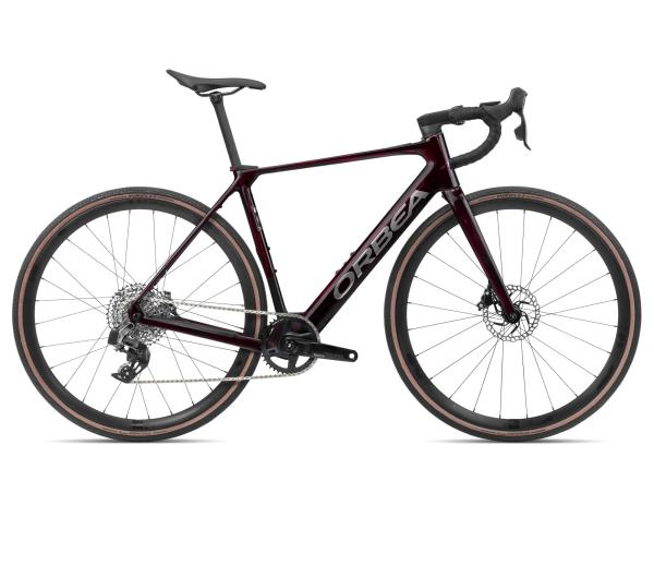 Orbea GAIN M31e 1X L Wine Red Carbon View - Titanium (Gloss)