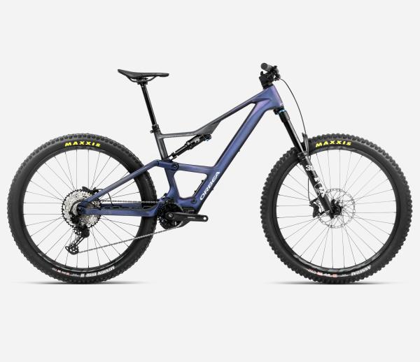 Orbea RISE LT M20 420W L Tanzanite Carbon View - Carbon Raw Matt