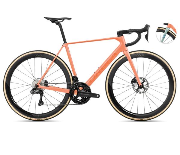 Orbea ORCA M20iLTD PWR 57 Orange Cloud (Matt) - Stone Blue (Matt-Gloss)