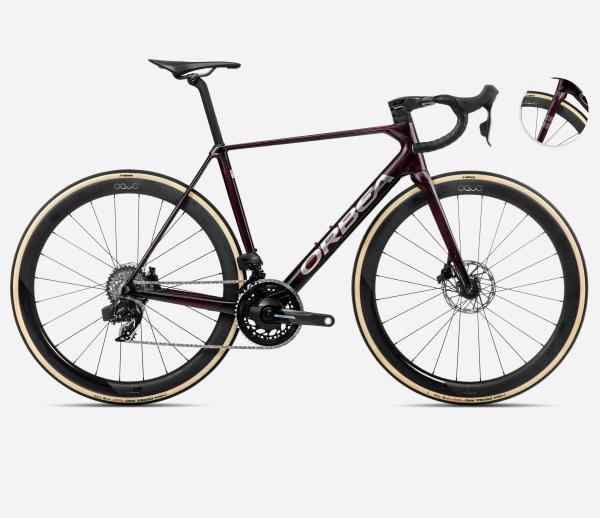 Orbea ORCA M21eLTD PWR 60 Wine Red Carbon View - Titanium (Gloss)