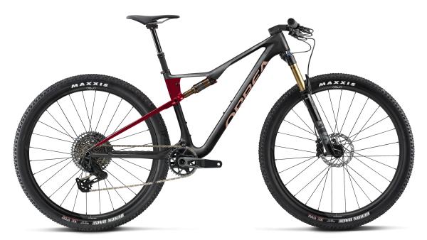 Orbea OIZ M-TEAM AXS XL Diamond Carbon View (Matt) - Cherry Red (Gloss)